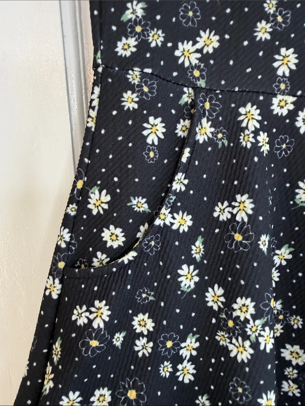 Justice Black Floral Casual Dress
